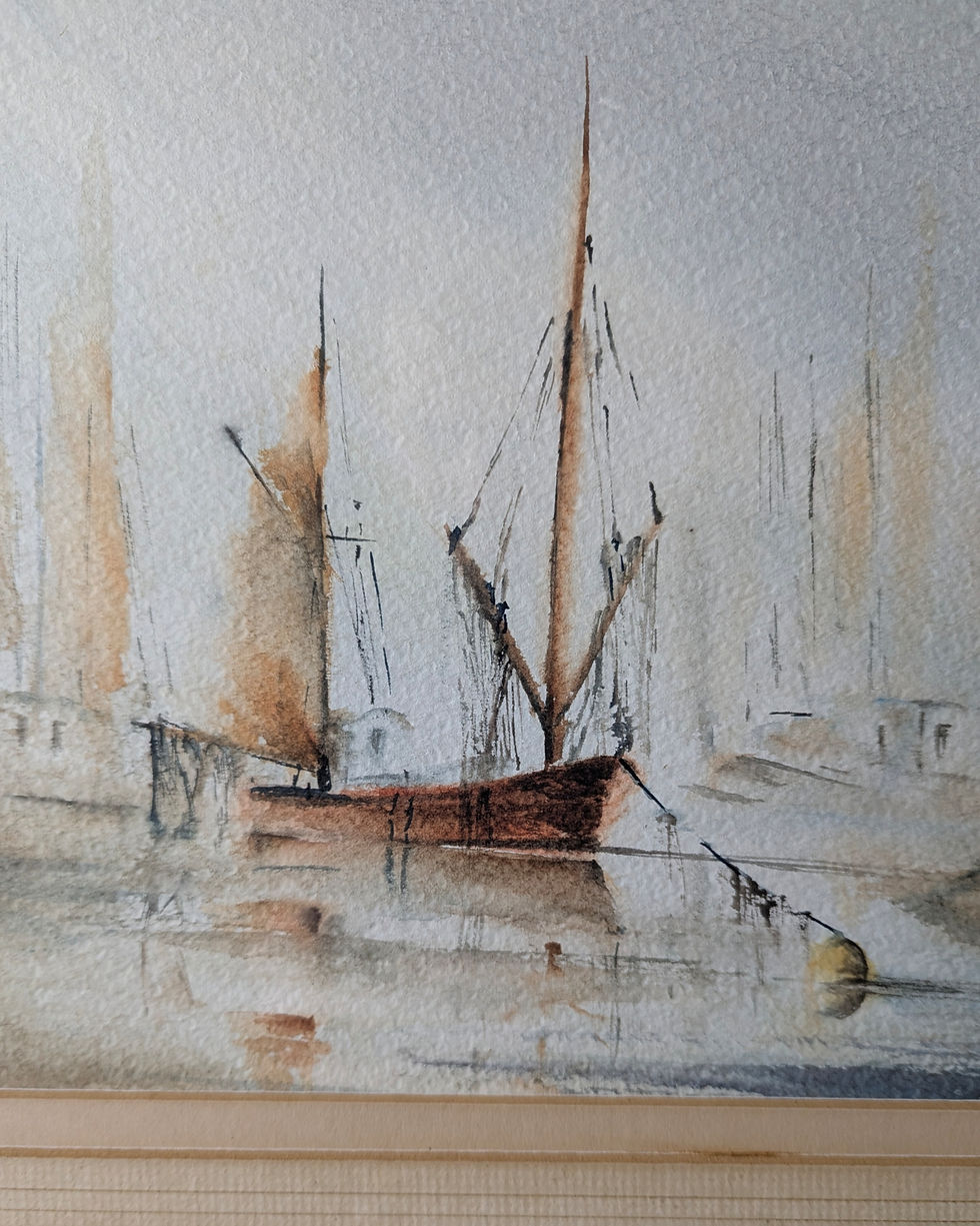 Thumbnail: Untitled – Mixed Media (Watercolour & Pastel) By Ralph Leaper (1990)