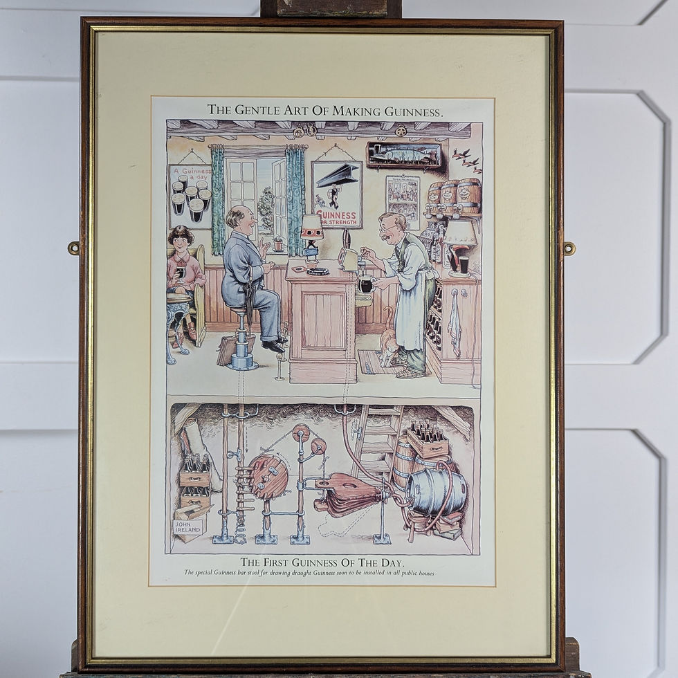 Thumbnail: "the Gentle Art Of Making Guinness" – Pair Of Framed Prints By John Ireland
