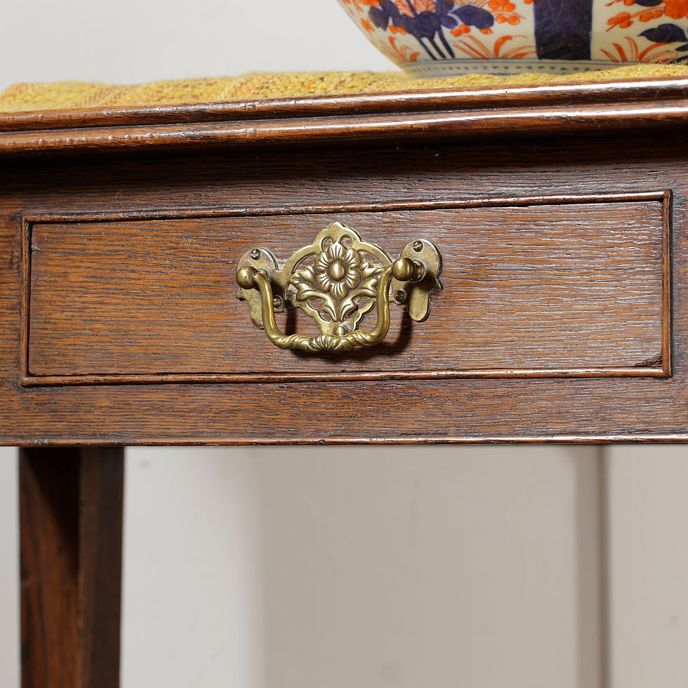 Thumbnail: Georgian - George III Oak Console / Side Table
