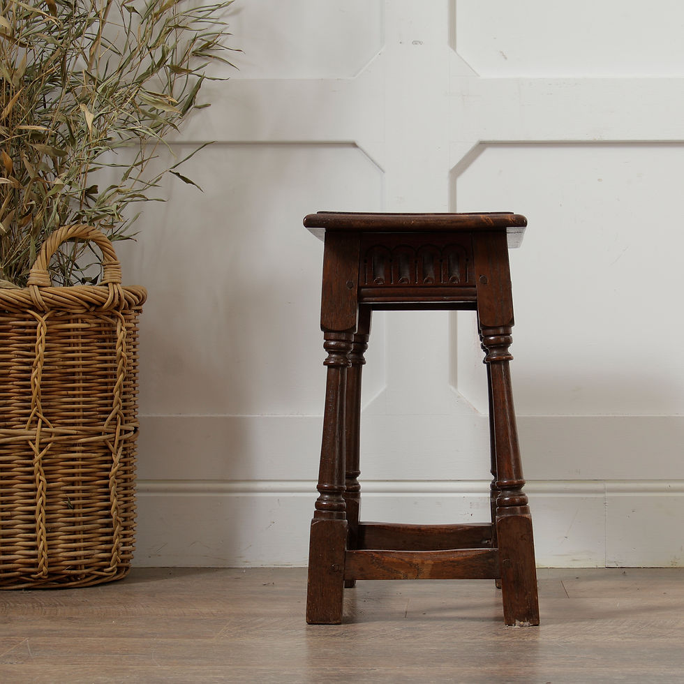 Thumbnail: Victorian Jointed Oak Stool