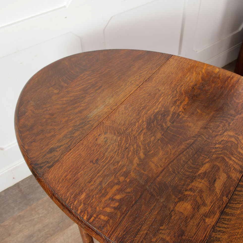 Thumbnail: Vintage Honey Oak Gateleg Side Table