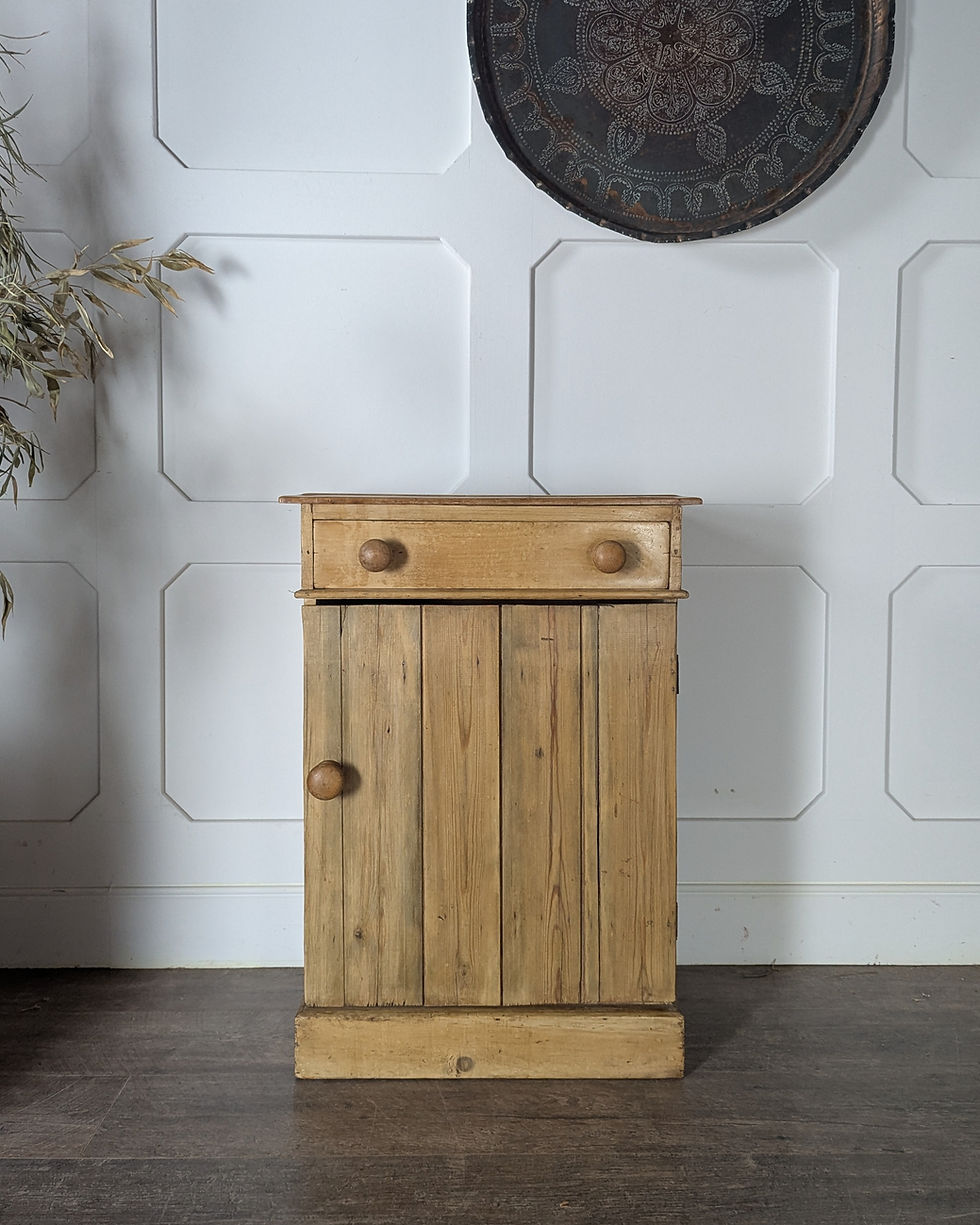 Thumbnail: Rustic 19th Century Stripped Pine Cupboard