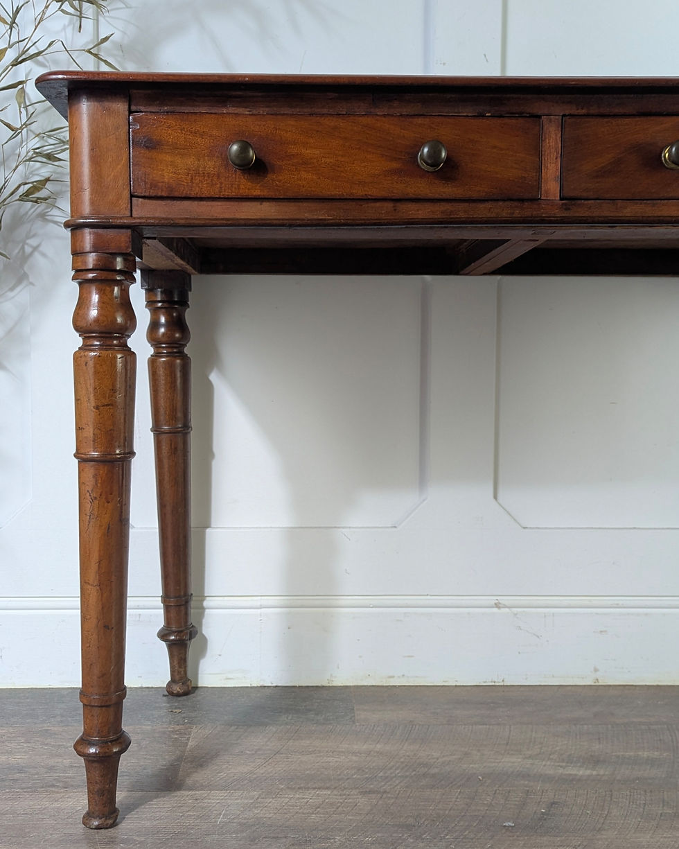 Thumbnail: Victorian Mahogany Twin-Drawer Washstand / Desk