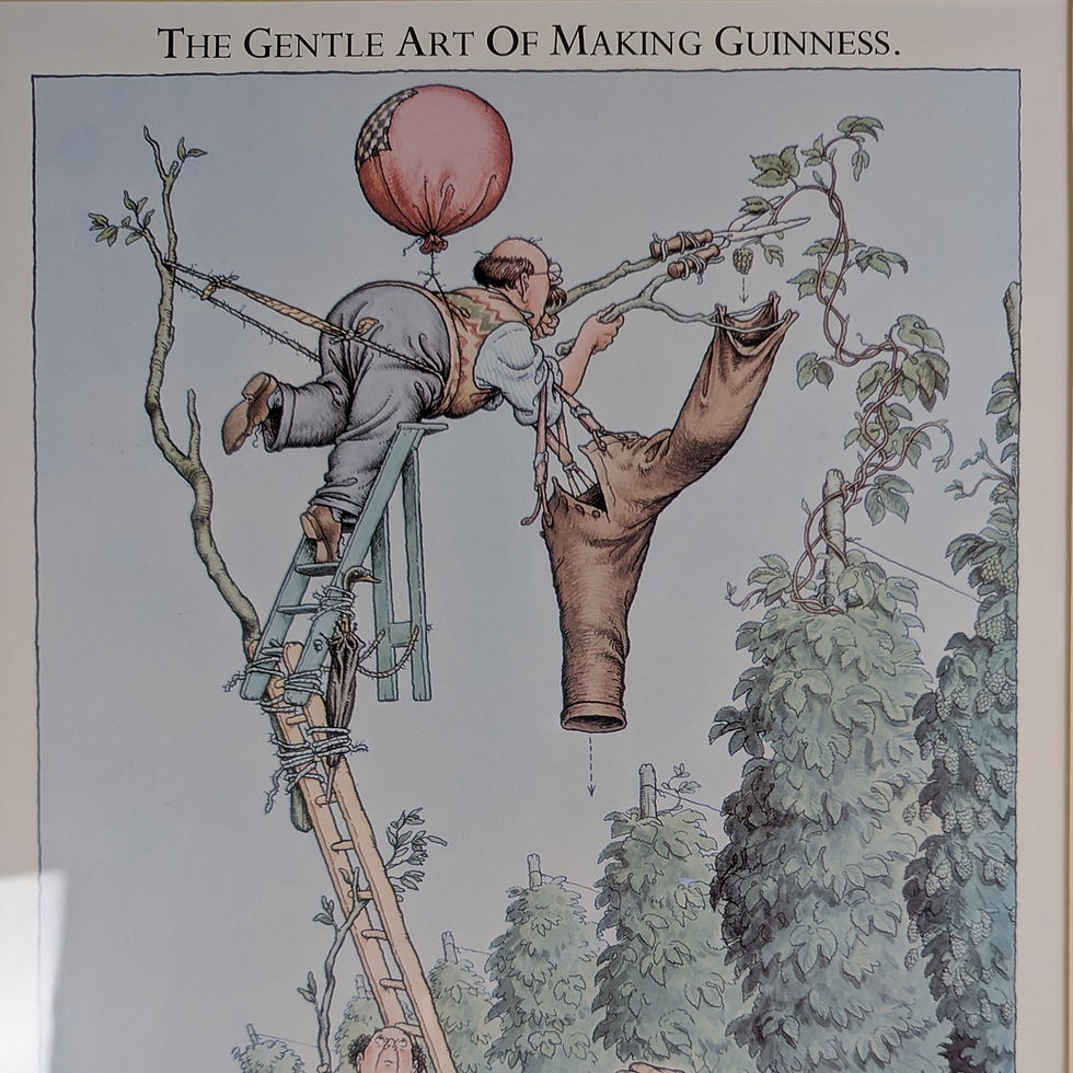 Thumbnail: "the Gentle Art Of Making Guinness" – Pair Of Framed Prints By John Ireland