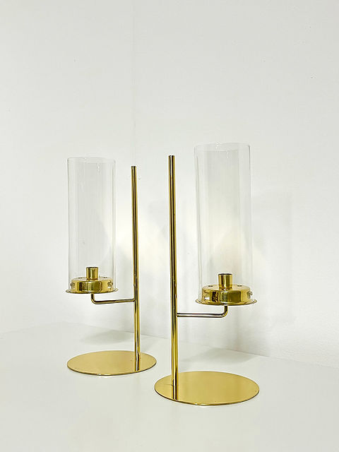 Swedish Modern Set of 2 Candle Holders by Hans-Agne Jakobsson