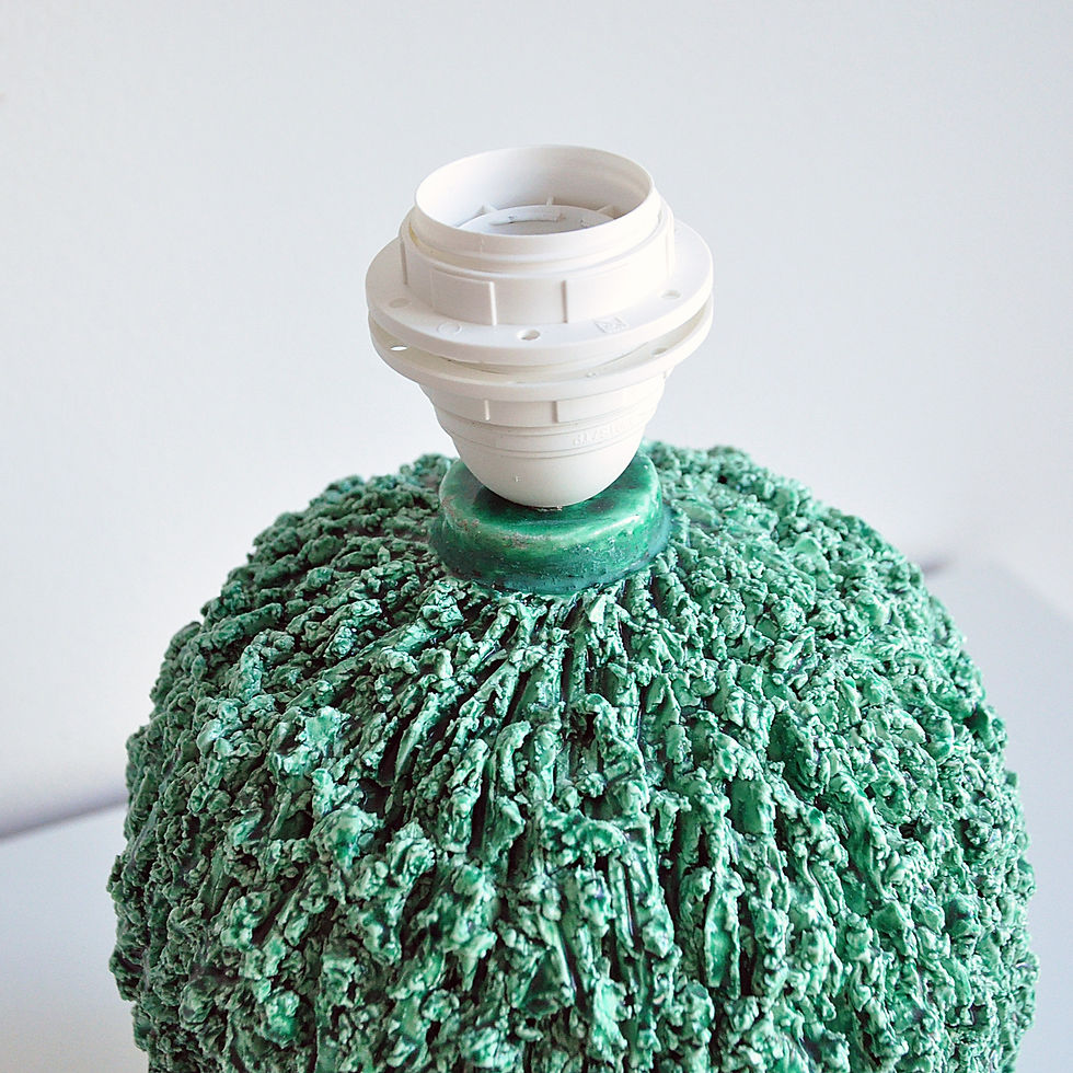 Miniatyrbild: Chamotte Table Lamp by Gunnar Nylund for Rörstrand, 1940s