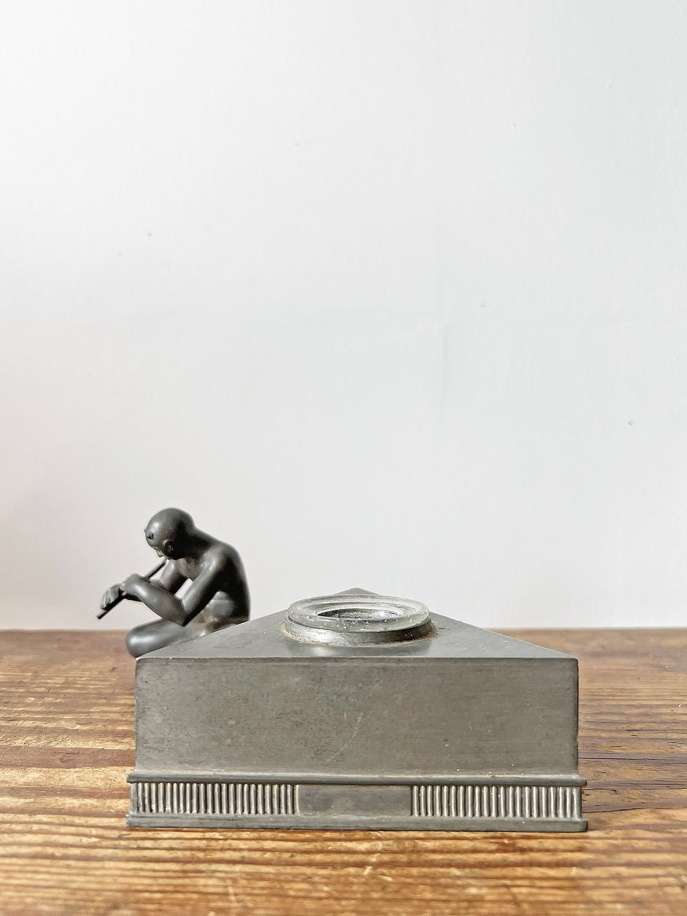 Miniatyrbild: Pewter Inkstand by Nils Fougstedt for Svenskt Tenn, Sweden, 1930