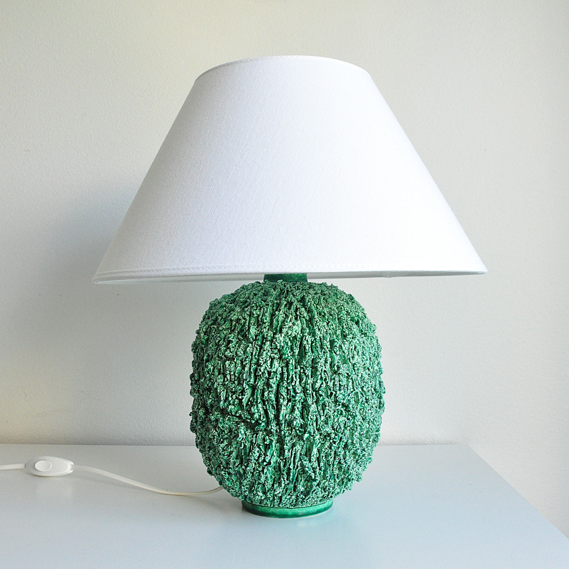 Chamotte Table Lamp by Gunnar Nylund for Rörstrand, 1940s