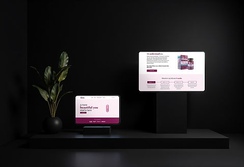 MyBiotin site mocked on multiple devices