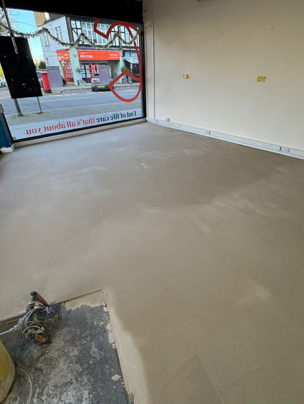 Commercial LVT flooring installation in Petts Wood charity shop interior