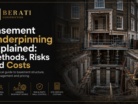 Basement Underpinning Explained: Methods, Risks and Costs