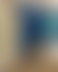 Blue modern media wall with sound system in Barnet