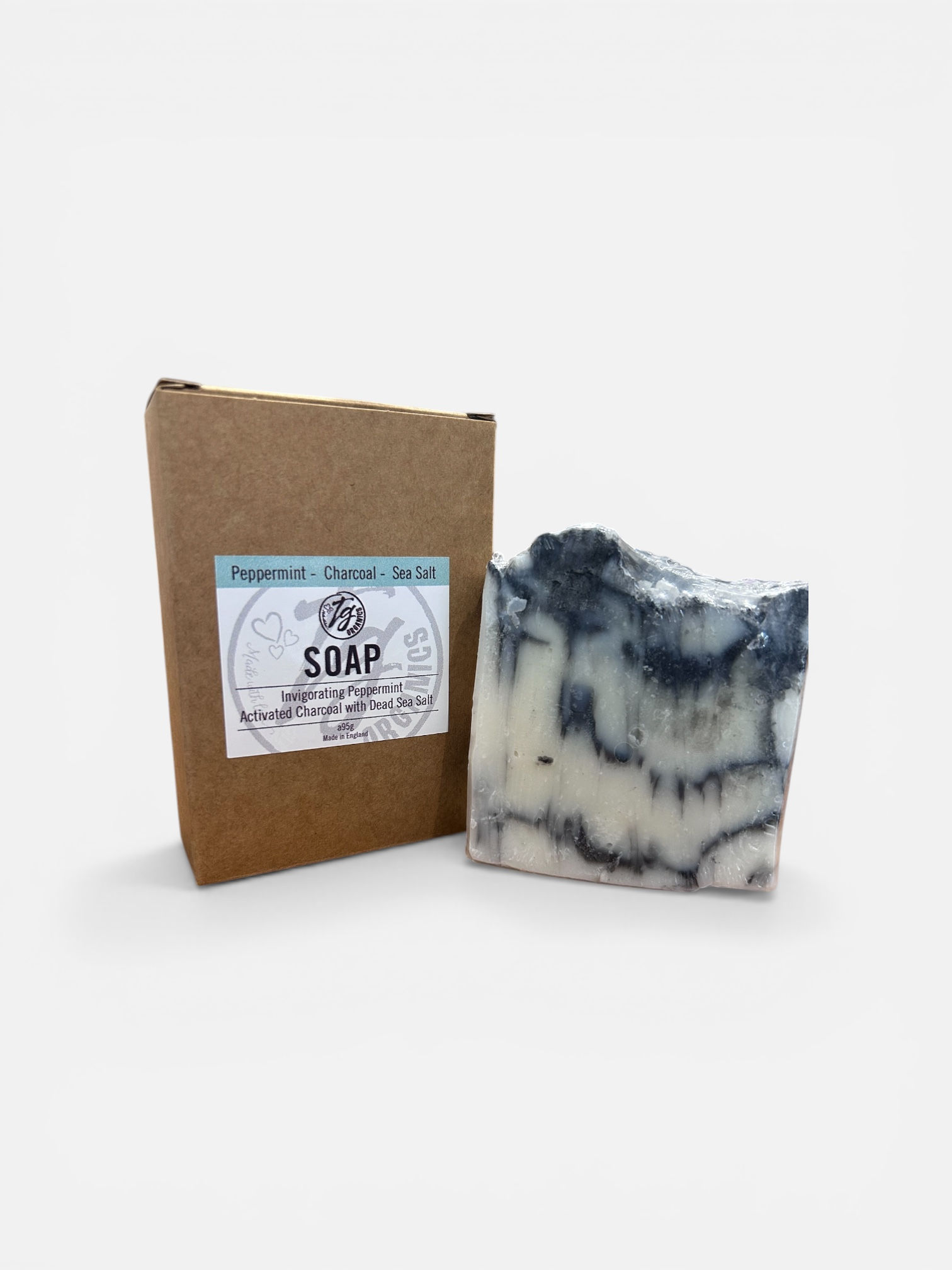 Charcoal & Dead Sea Salt Soap with Peppermint