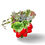 Thumbnail: A gorgeous strawberry design pocket wall vase filled with colourful succulents