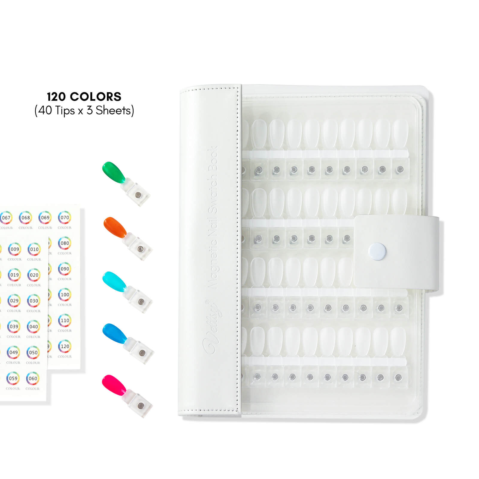 Magnetic Nail Swatch Book | Gel Polish Display Organizer