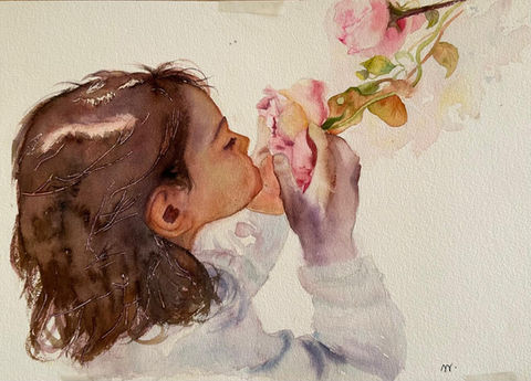 Menina e a flor / Girl and the flower