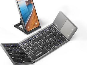 Transform Your Mobile Productivity with the Samsers Foldable Bluetooth Keyboard - Samsers Foldable Bluetooth Keyboard with Touchpad, Portable Wireless Keyboard
