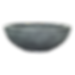 round slate grey plant pot bowl