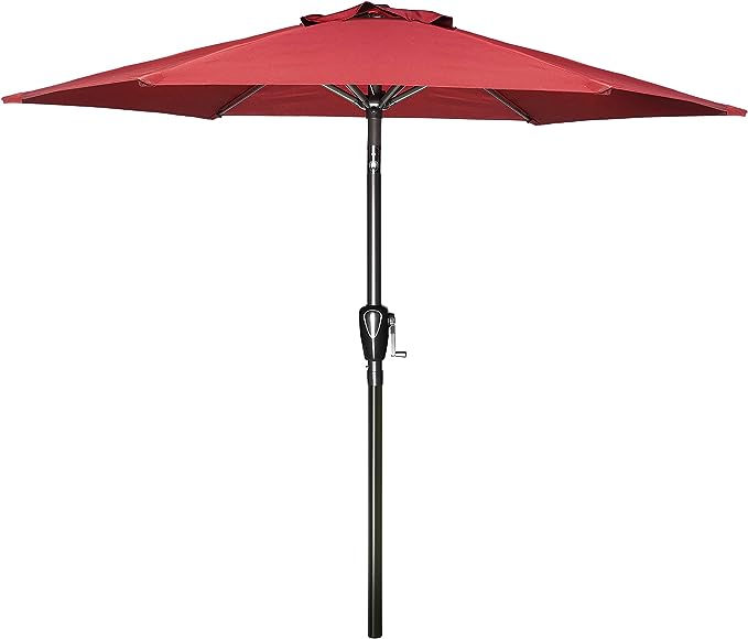 red patio umbrella 