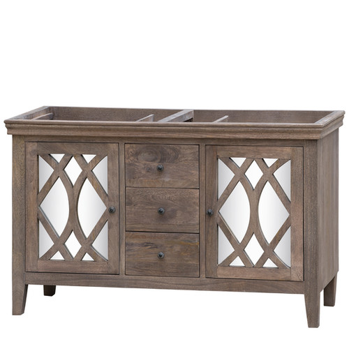 Clearwater 58" No Top Double Bathroom Vanity | L & K Designs