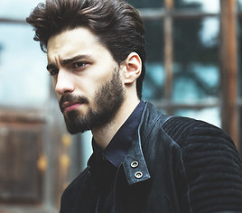 Fashion Portrait of a Bearded Man