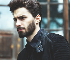 Fashion Portrait of a Bearded Man