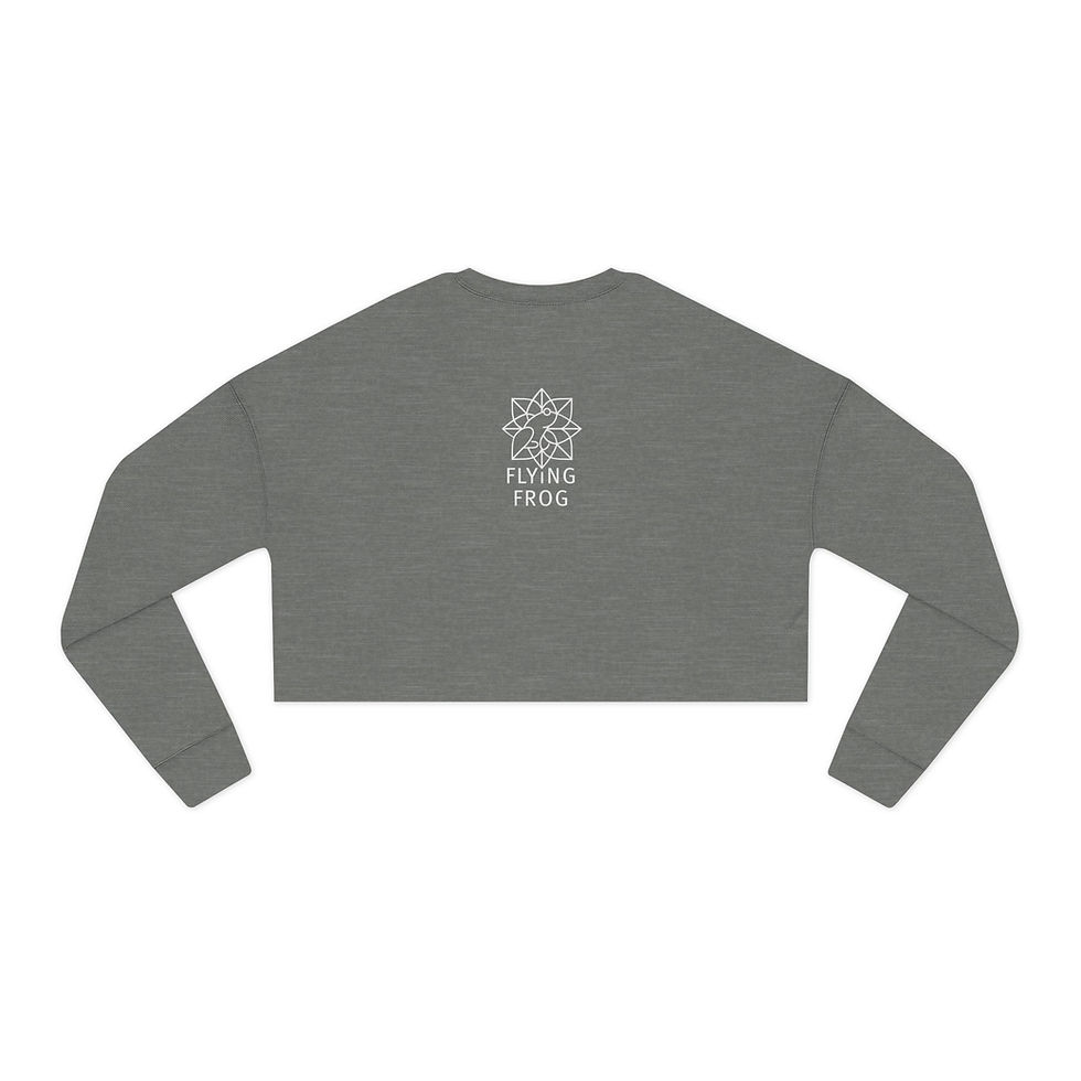 Thumbnail: Cropped Sweatshirt — "you are enough" Positive Message Crop Top