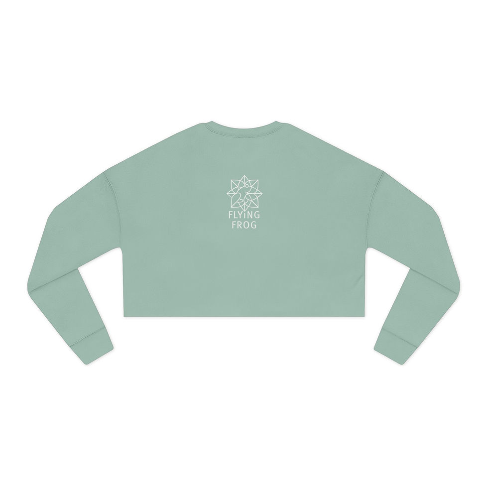 Thumbnail: Cropped Sweatshirt — "you are enough" Positive Message Crop Top
