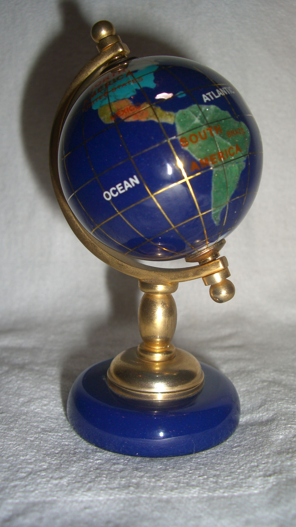 Globo Terráqueo de Lapislázuli