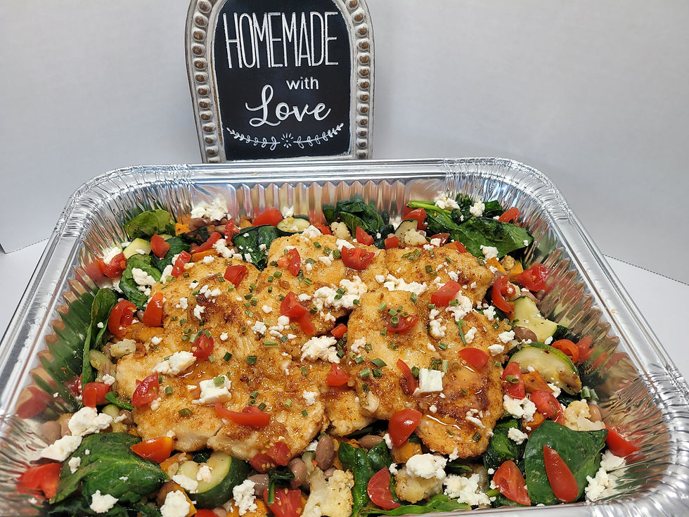Hot Honey Chicken with Veggie Protein Medley image