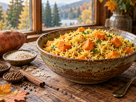 Sweet Potato & Basmati Rice ~ A Quiet Pot for Autumn