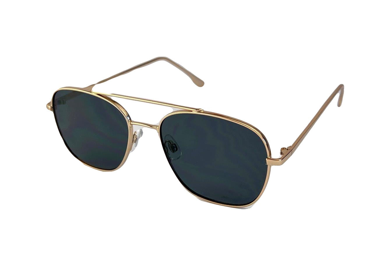 Gold Frame Aviators Green Lens
