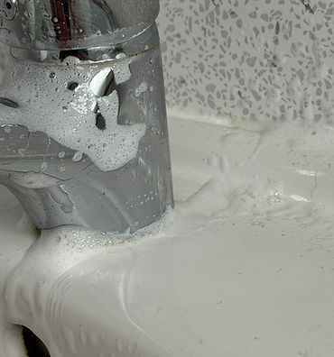 during clean tap