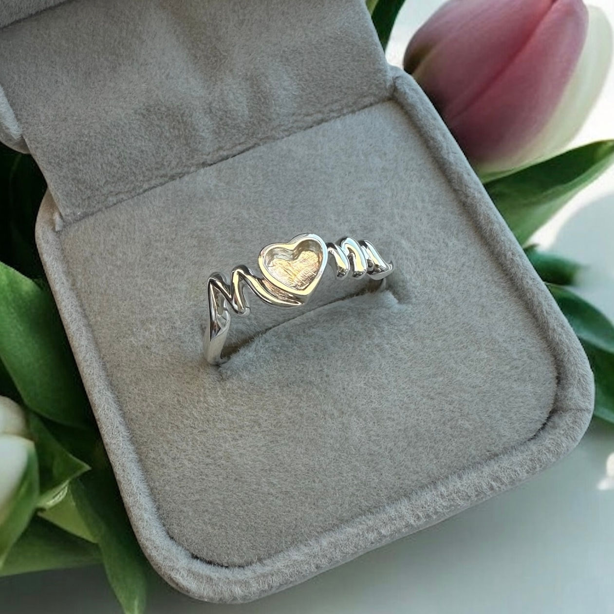 Sterling Silver Mum Memorial Ring