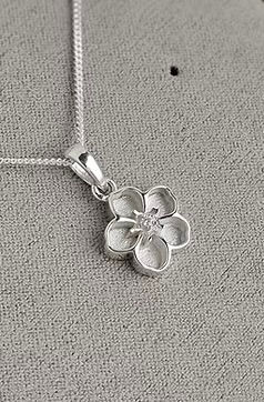 Thumbnail: Pat Forget Me Not Memorial Pendant 