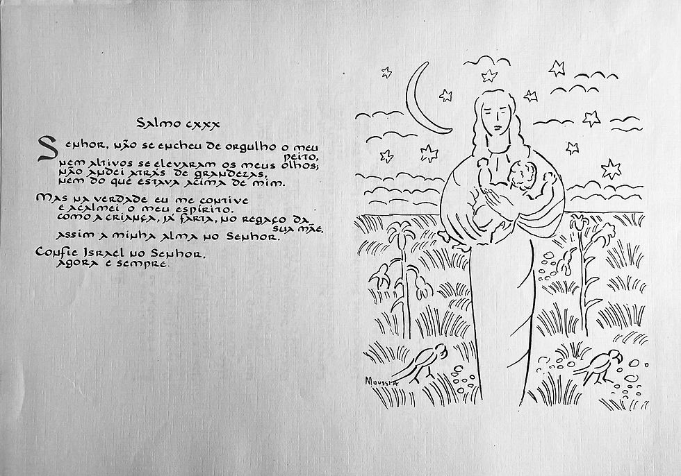 Ilustração para o livro Salmos Graduais