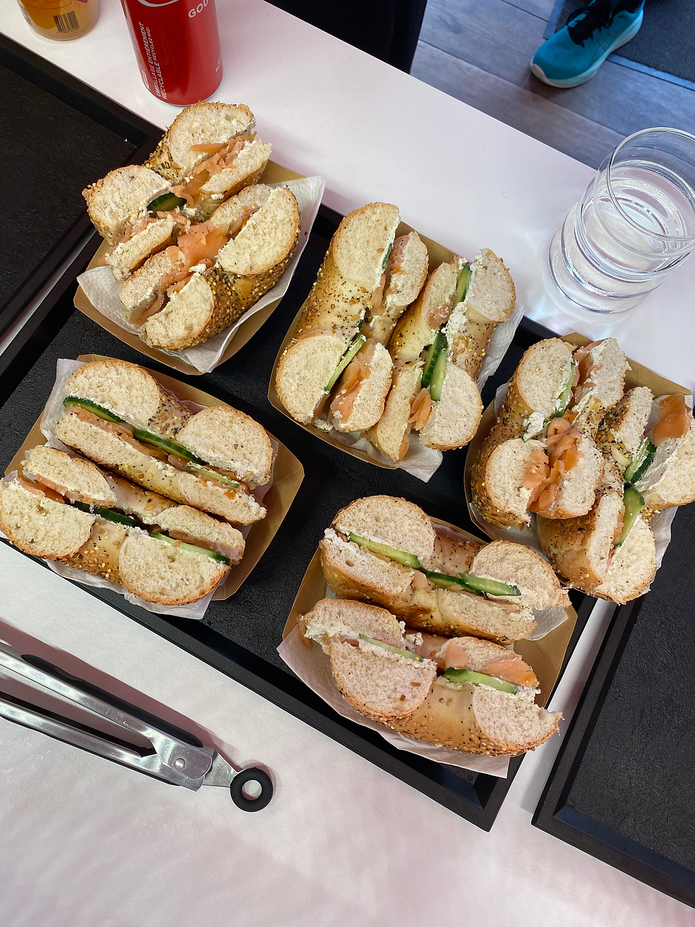 Bagels saumon du Run & Brunch à NOMA Café