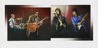 Arte de Ronnie Wood em exposição na Inglaterra