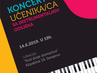 Koncert učenika/ca sa instrumentalnih odsjeka