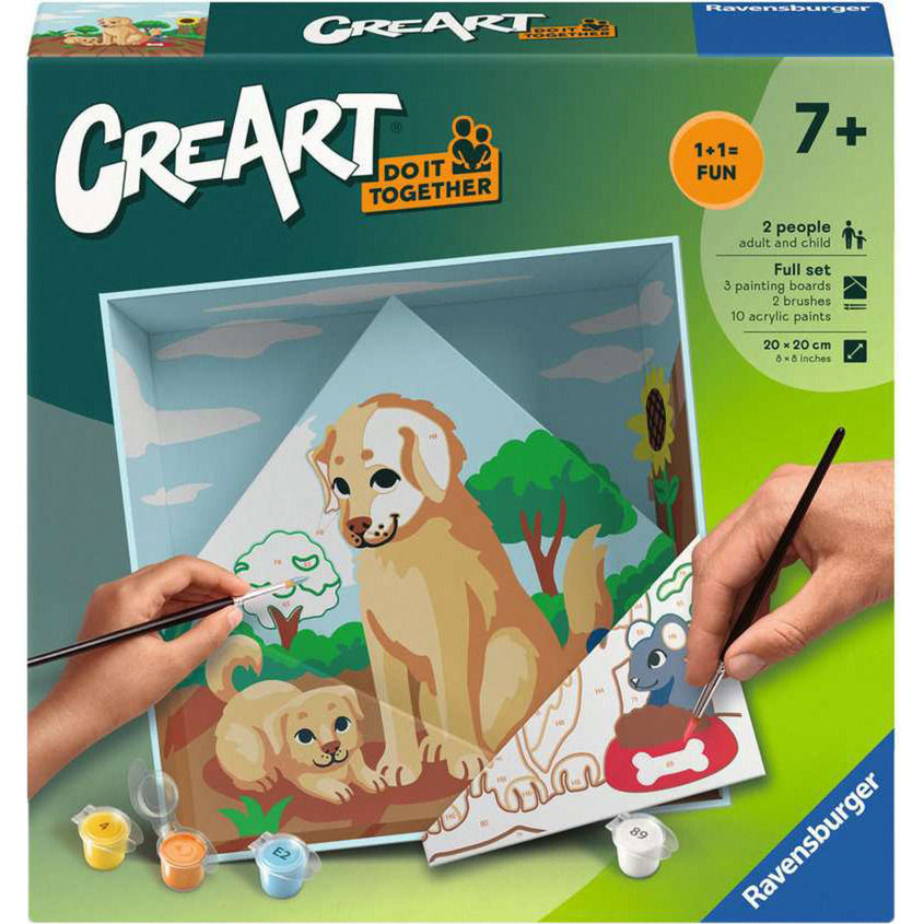 Ravensburger CreArt Do it together - Hunde, Malen