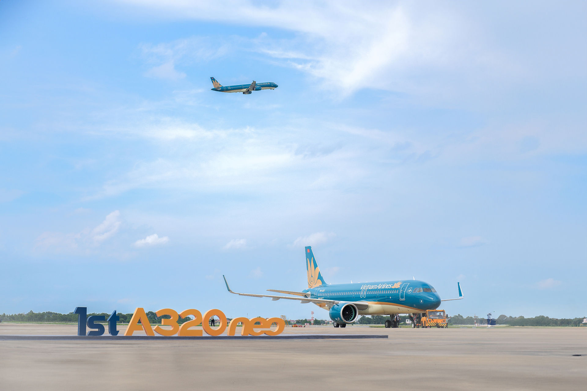 A320neo airplane taxiing on runway