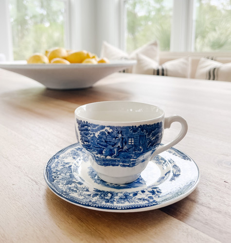 Italian Jumbo Cup Spode Blue Italian Tea Cup And Saucer Teacup