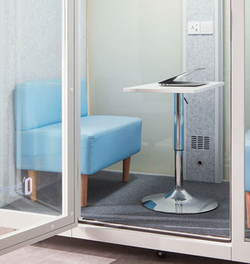 A durable central table designed to maximize legroom in the 2 person large that fits 4.