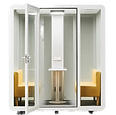 SmartPod DuoPod: Compact soundproof office pod with collaborative seating for two people.