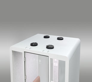 Office pod roof view silent exhaust fans air management