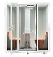 SmartPod DuoPod Pro: Soundproof privacy booth for 2-4 person meetings.
