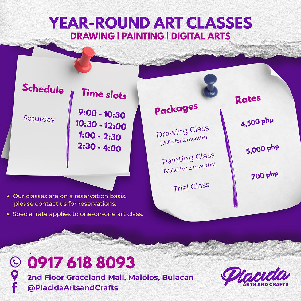 Art Workshop Rates