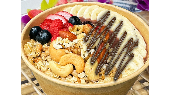 まるごとナッツチョコアサイーボウル