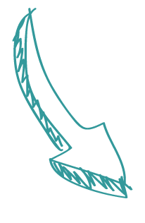 Curved Turquoise Arrow