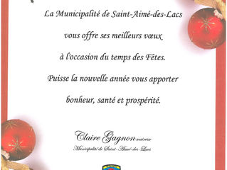Vœux des fêtes.
